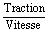 Traction / Vitesse
